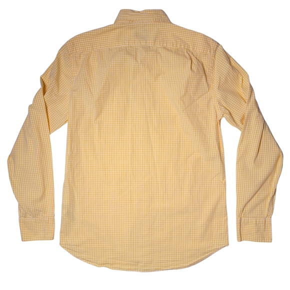 J. Crew Yellow Gingham Long Sleeve Button-Down Shirt S - Picture 3 of 6